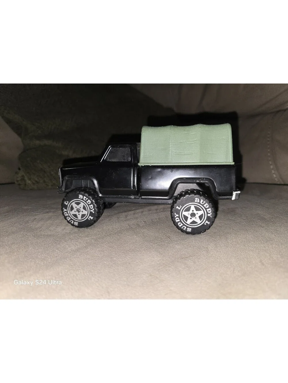 Black Buddy L 4x4 Transport Pick Up Truck With Cargo Cover